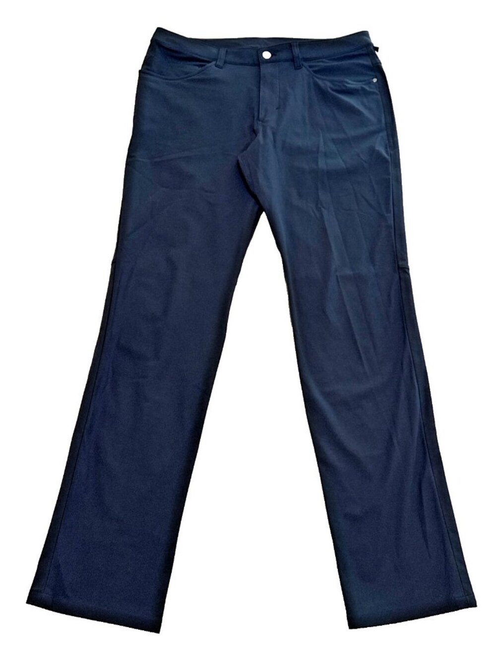 Lululemon Pants Men's Size 32 Navy Blue ABC Pant Slim Stretch 5 Pocket LM5426S